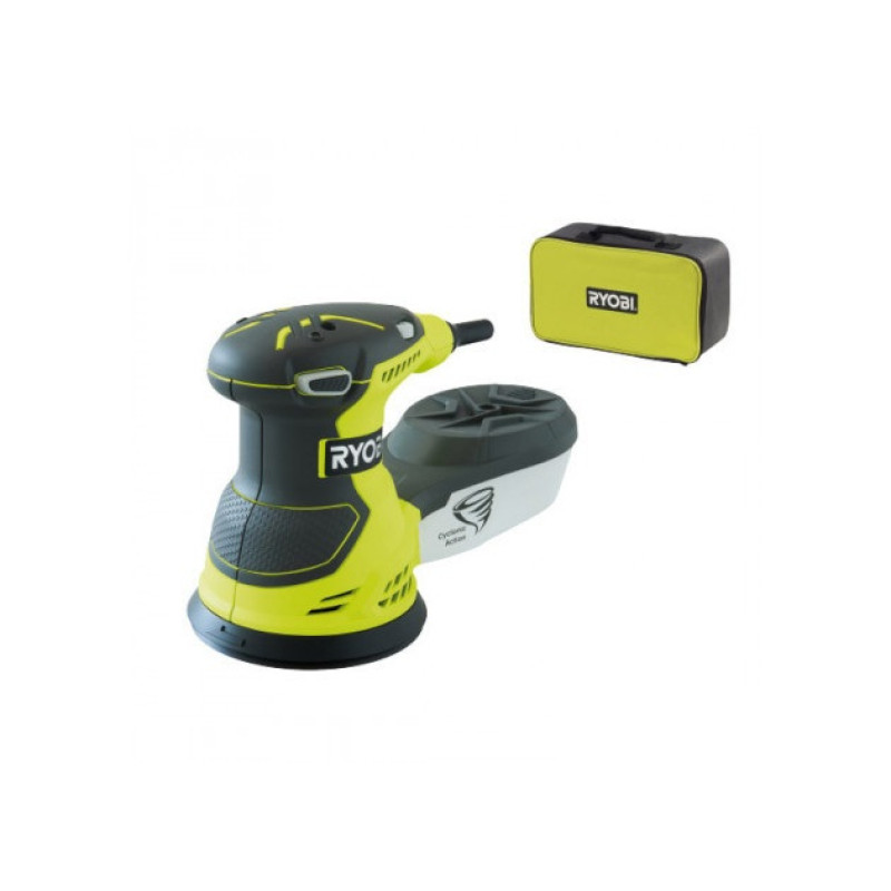 Ryobi Шліфмашина ексцентрикова ROS300A, 300Вт, 125мм, 20 листів (5133001142)