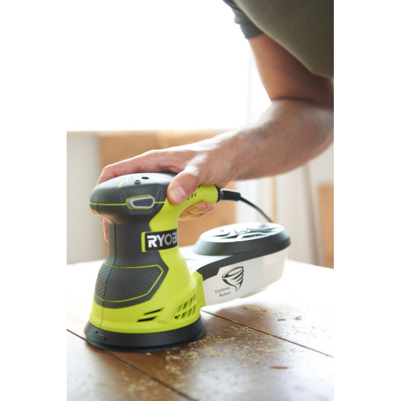Ryobi Шліфмашина ексцентрикова ROS300 300Вт 125мм 7000-12000об·хв 1.7кг (5133001144)