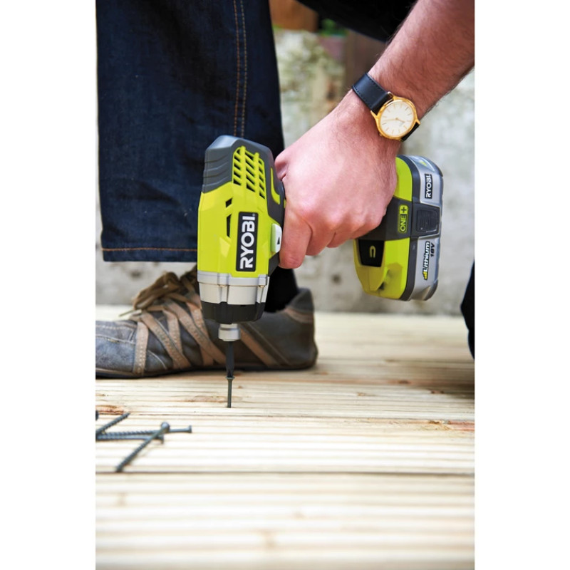 Ryobi Гвинтоверт імпульсний RiD1801M ONE+ 18В 3200об·хв 220Нм 1.2кг без АКБ та ЗП (5133001168)
