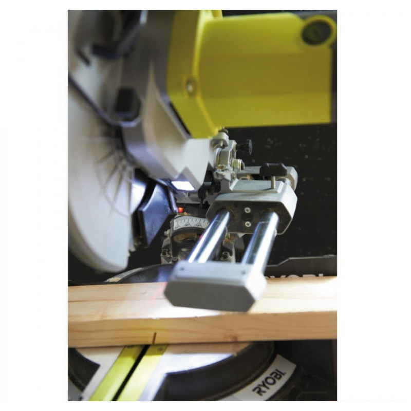 Ryobi Пила торцювальна EMS254L з протяжкою 2000Вт, 254 мм, 4500 об/хв, лазер (5133001202)