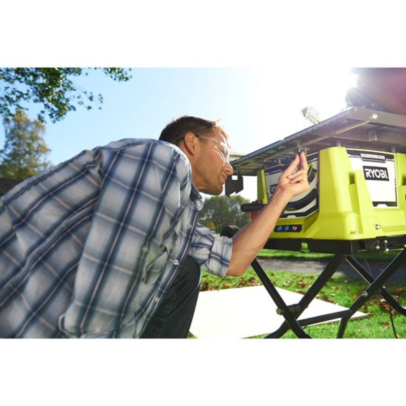 Ryobi Пиляльний верстат RTS1800EF-G 1800Вт настільна 254мм зі станиною и транспорт.колесами (5133002025)