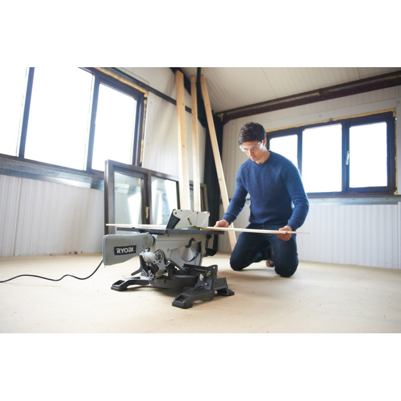 Ryobi Пилка торцювальна комбінована RTMS1800-G, 1800Вт, диск 254мм, 26.8кг (5133002152)