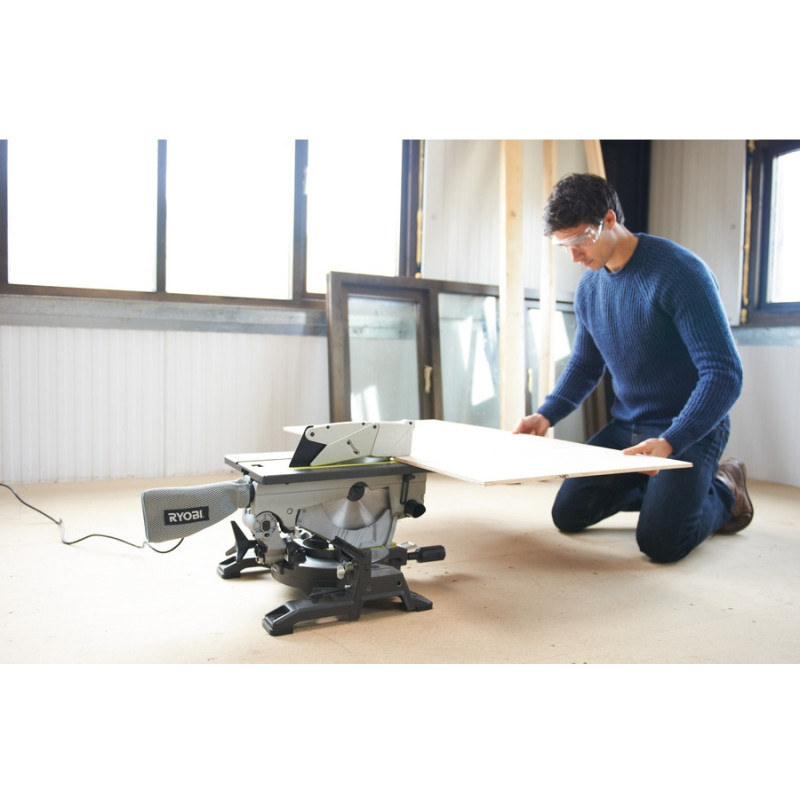 Ryobi Пилка торцювальна комбінована RTMS1800-G, 1800Вт, диск 254мм, 26.8кг (5133002152)