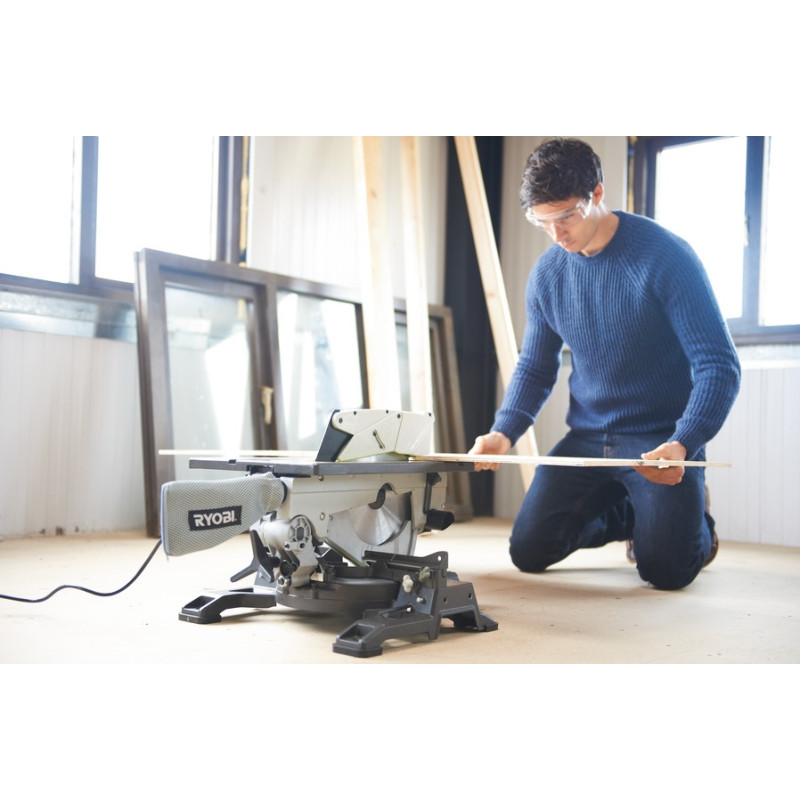 Ryobi Пилка торцювальна комбінована RTMS1800-G, 1800Вт, диск 254мм, 26.8кг (5133002152)
