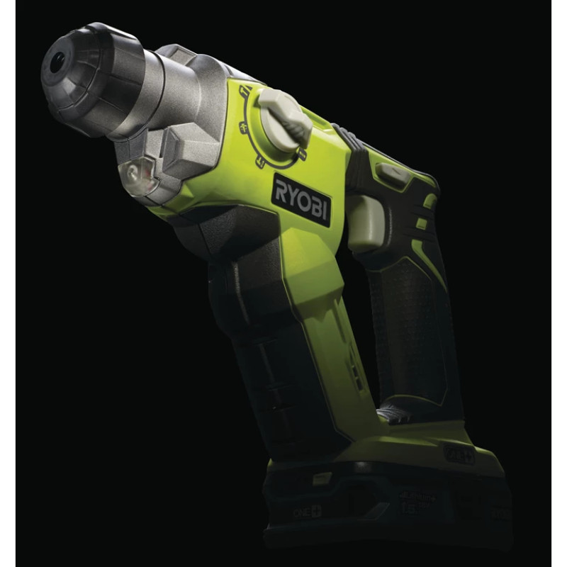 Ryobi Перфоратор ONE+ R18SDS-0 SDS+ 18В, 16мм, 1.3Дж, 4 режими работи, 1,7кг (без АКБ і ЗП) (5133002305)