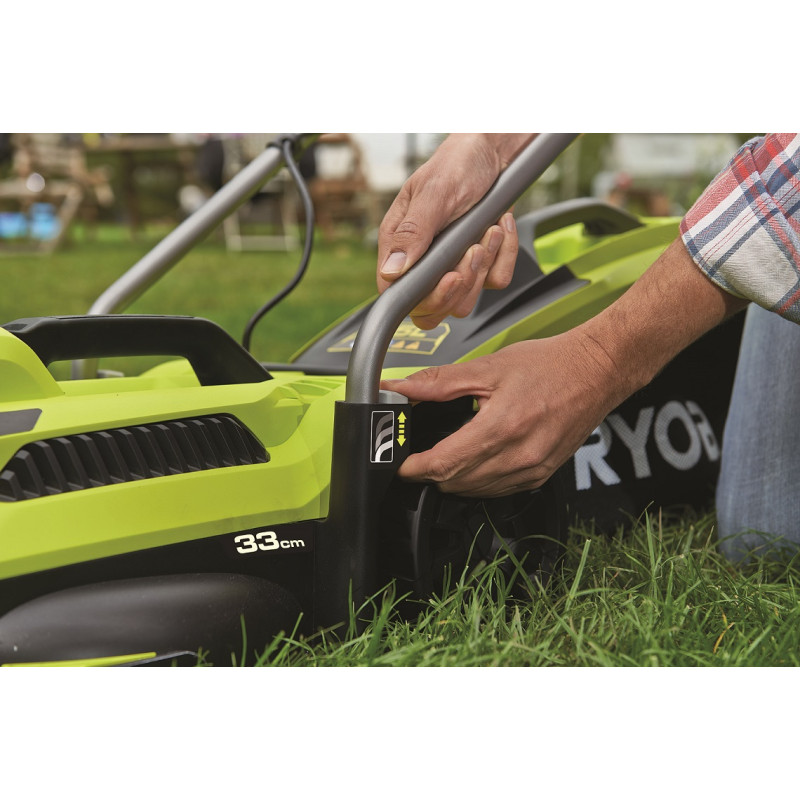 Ryobi Газонокосарка RLM13E33S 1300Вт 33см 35л 20-60мм EasyEdge 9кг (5133002343)