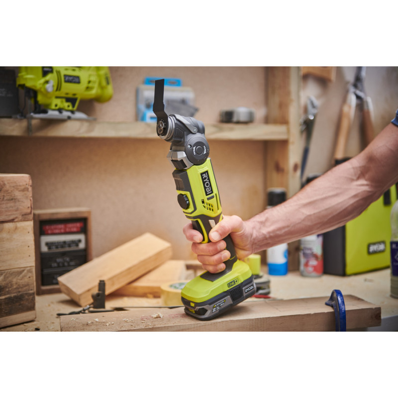 Ryobi Багатофункціональний інструмент R18MT-0 18В ONE+ 10000-20000об·хв 1кг без АКБ та ЗП (5133002466)