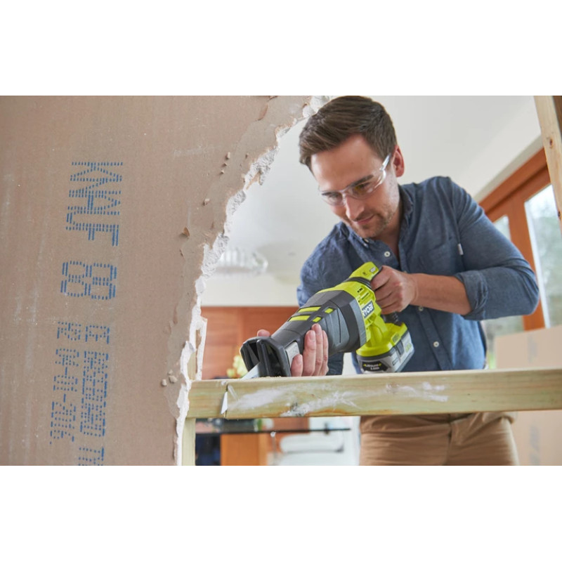 Ryobi Пила шабельна акумуляторна R18RS-0 ONE+ 18В пропил 200мм хід 28мм 2.4кг без АКБ та ЗП (5133002637)