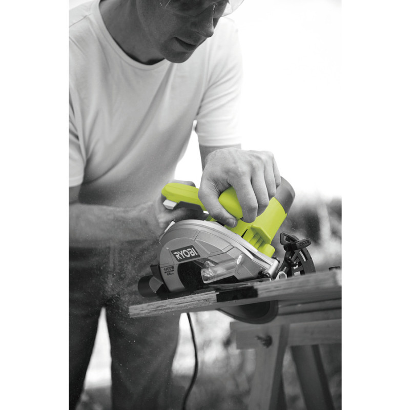 Ryobi Пила дискова RCS1400-G 1400Вт 190мм, 66мм, 5000 об/хв (5133002778)