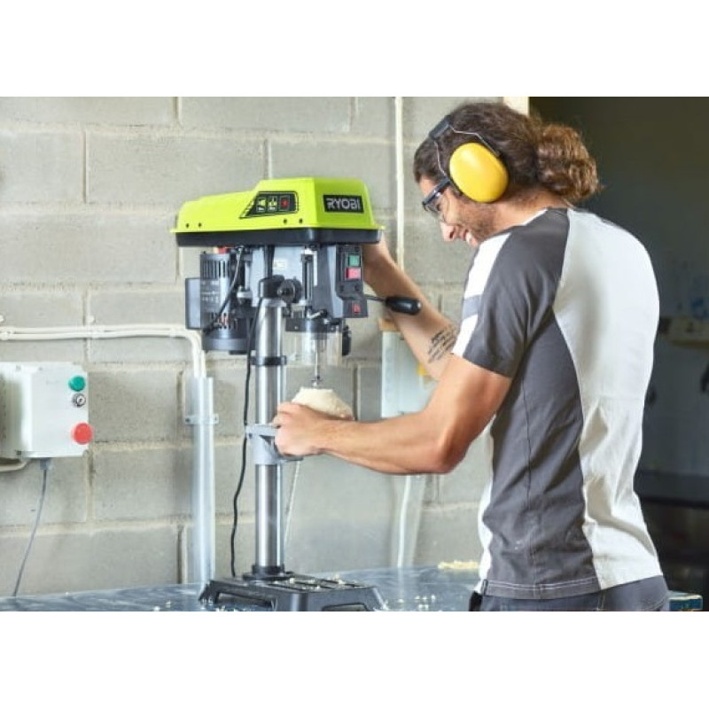Ryobi Верстат свердлильний RDP102L 390Вт D13мм 510-2430об·хв 0-45° лазер 21.2кг (5133002855)