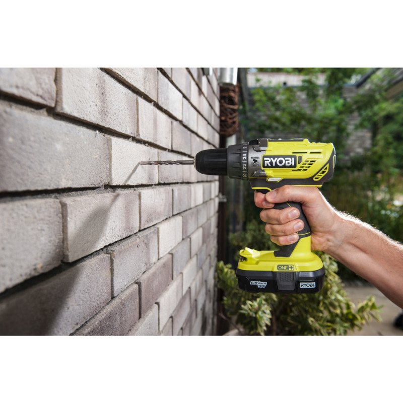 Ryobi Шурупокрут-дриль ударний акумуляторний R18PD3-0 ONE+ 18В 50Нм 500·1800об·хв 1.3кг без АКБ та ЗП (5133002888)