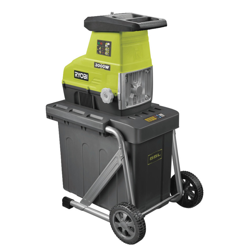 Ryobi Подрібнювач садовий мережевий RSH3045U 3000Вт 45мм 55л 21кг фреза (5133004335)