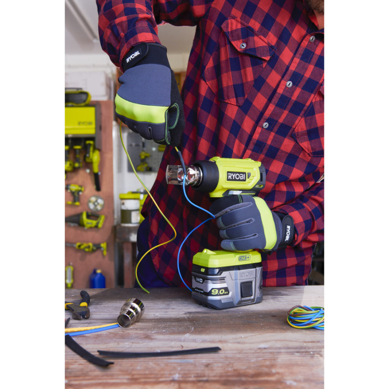 Ryobi Фен будівельний ONE+ R18HG-0 18В, 0 - 470° C, 170л /хв (без АКБ і ЗП) (5133004423)