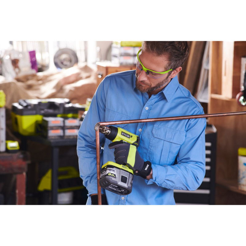 Ryobi Фен будівельний ONE+ R18HG-0 18В, 0 - 470° C, 170л /хв (без АКБ і ЗП) (5133004423)