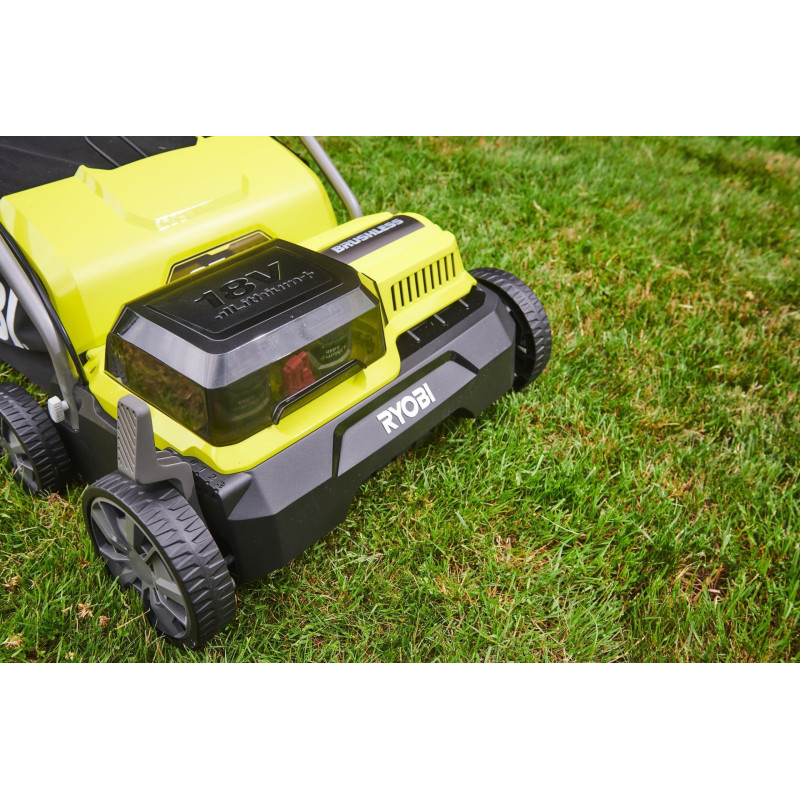 Ryobi Аератор-скарифікатор акумуляторний ONE+ RY18SFX35A-240 18В акб 2х4А·год 35см 55л 10кг (5133004549)