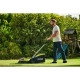 Ryobi Газонокосарка Ryobi ONE+ Hybrid RY18LMH37A-250 18В/220В 2х5.0А/г, 37см, 25-70 мм, 45л, мульчування (5133004583)