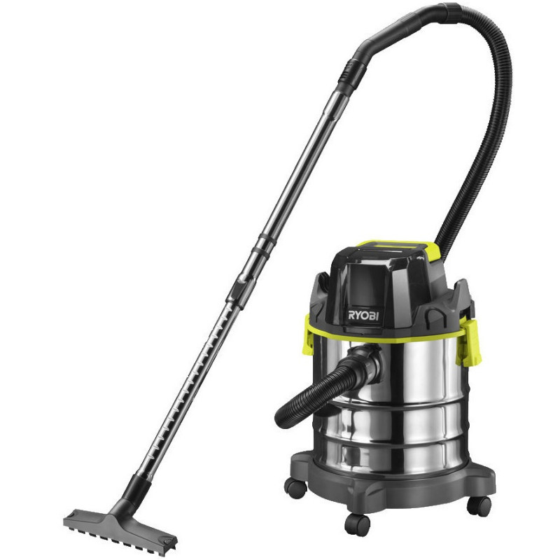 Ryobi Пилосос акумуляторний професійний ONE+ R18WDV-0 18В 82Вт 11.4кПа контейнер 18л 4.7кг (без АКБ та ЗП) (5133004724)