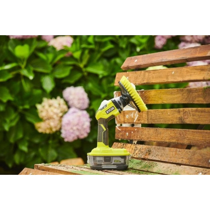 Ryobi Щітка R18CPS-0, акумуляторна 18В ONE+, диск 15см, 210 об/хв, IPX7, 1.2 кг (без АКБ та ЗП) (5133004846)
