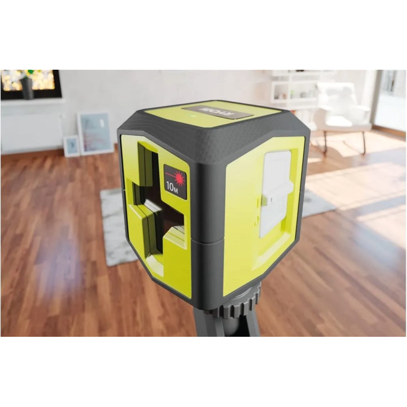 Ryobi Нівелірлазерний RBCLLR1 до 10м, перехресний, червоний промінь, 0.4кг (5133004863)