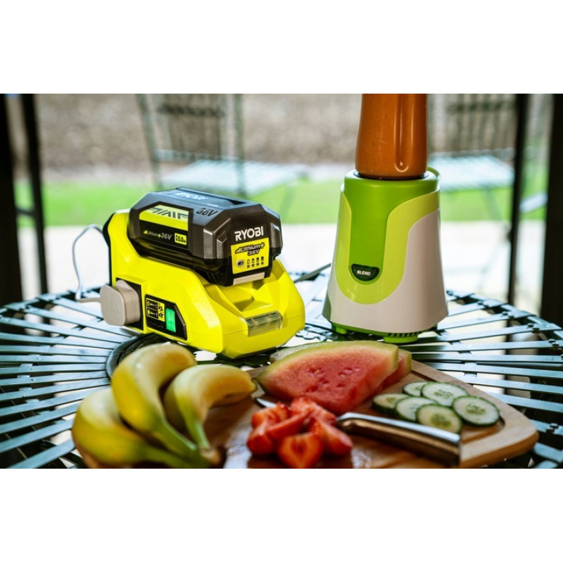 Ryobi Інвертор напруги акумуляторний RY36BI300A-0, MAX POWER 36В, 220В, 300Вт/500Вт пікова, (без АКБ та ЗУ) (5133004893)