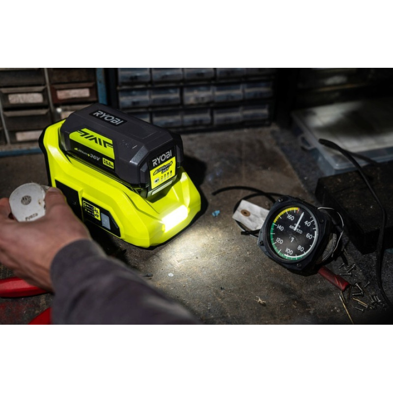 Ryobi Інвертор напруги акумуляторний RY36BI300A-0, MAX POWER 36В, 220В, 300Вт/500Вт пікова, (без АКБ та ЗУ) (5133004893)