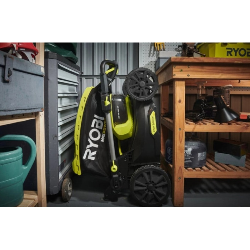 Газонокосарка акумуляторна Ryobi Max Power RY36LMX46A-150 36В акб 1х5А·год 46см 55л 25-75мм 22.5кг (5133004914)