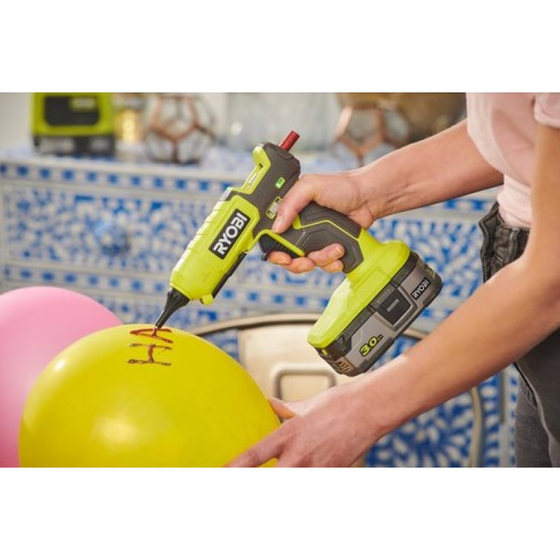 Ryobi Пістолет клейовий RGL18-0 акумуляторний ONE+,18В, стрижні 11/12 мм (5133005002)