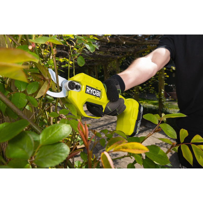 Ryobi Секатор акумуляторний ONE+ RY18SCA-0 18В d різа 25мм 0.74кг без АКБ та ЗП (5133005024)
