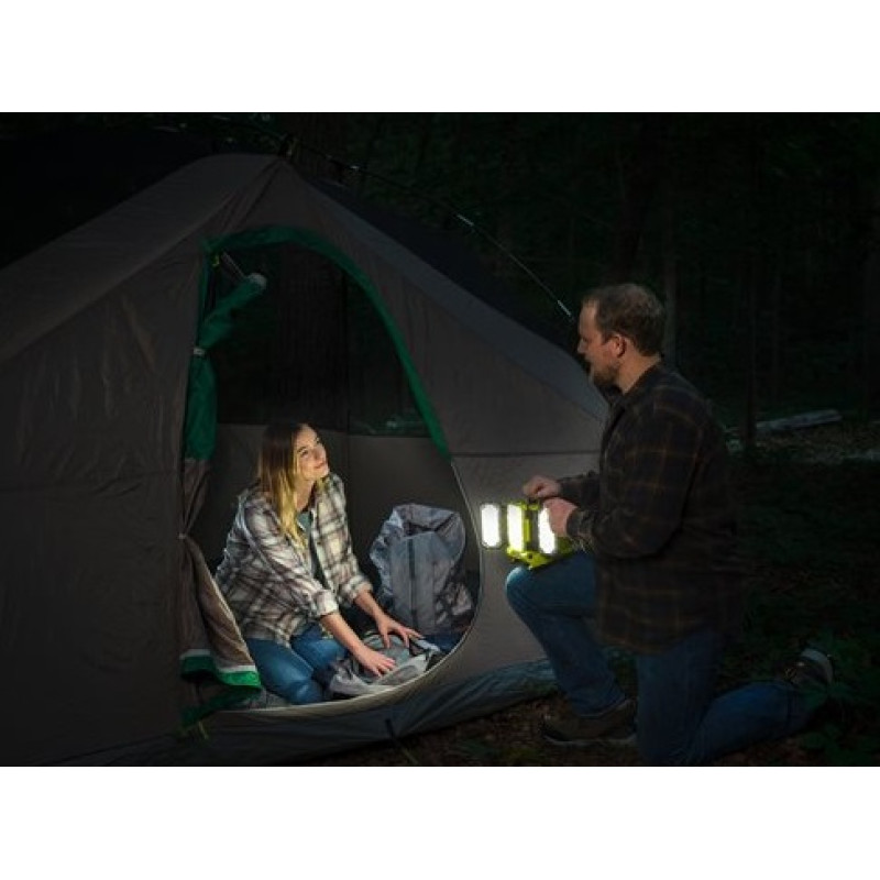 Ryobi Прожектор гібридний панельний ONE+ RLPH18-0 18В/220В Hybrid 3 LED панелі 3000лм 3 режими яскравості (без АКБ та ЗП) (5133005397)