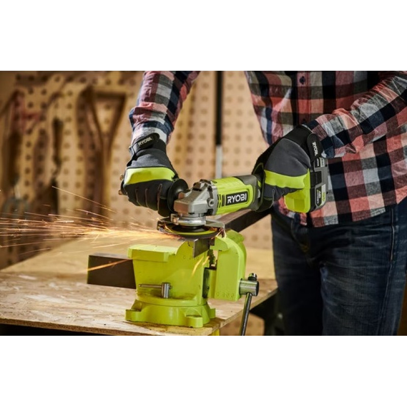 Ryobi Шліфмашина кутова ONE+ RAG18125-0, 125мм (без АКБ та ЗП) (5133005403)