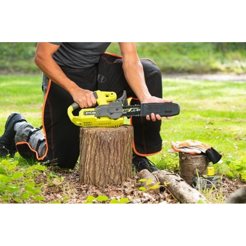 Ryobi Пила ланцюгова акумуляторна RY18CS20A-0 18В ONE+ шина 20см 2.6кг без АКБ та ЗП (5133005414)