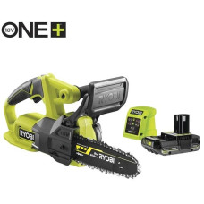 Ryobi Пила ланцюгова акумуляторна ONE+ RY18CS20A-125 18В акб 1х2.5А·год ЗП 20см 2.3кг (5133005415)