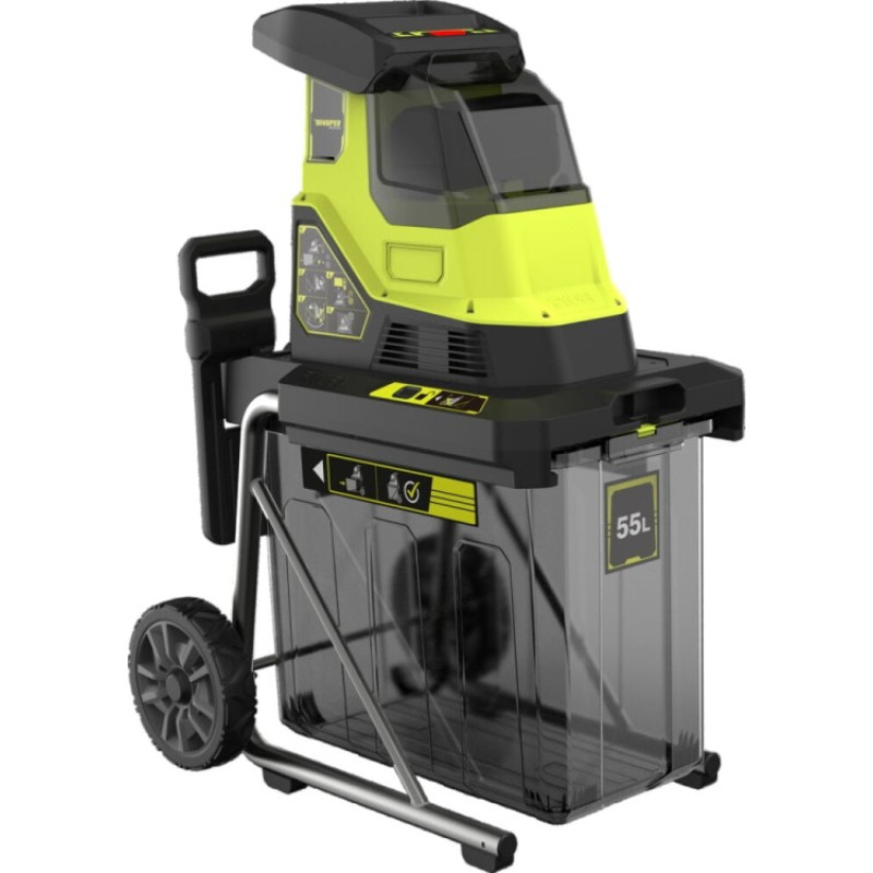 Ryobi Подрібнювач садовий акумуляторний Max Power RY36SHX40-0 36В 40мм 55л 18кг (без АКБ та ЗУ) фреза низькошумний (5133005451)