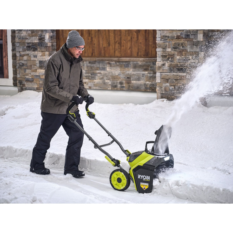 Ryobi Снігоприбиральна машина акумуляторна Max Power RY36STX45A-140 36В 1х4А·год ширина 45см безщітковий двигун викид до 8м висота до 25см 21кг (5133005724)