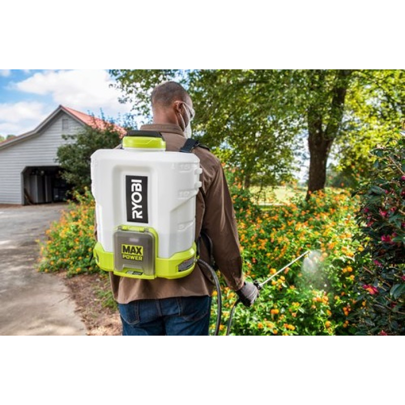 Ryobi Обприскувач акумуляторний Max Power RY36BPSA-0 15л 36В 0.6-2.5л/хв комплект насадок 5.8кг без АКБ та ЗП (5133005775)