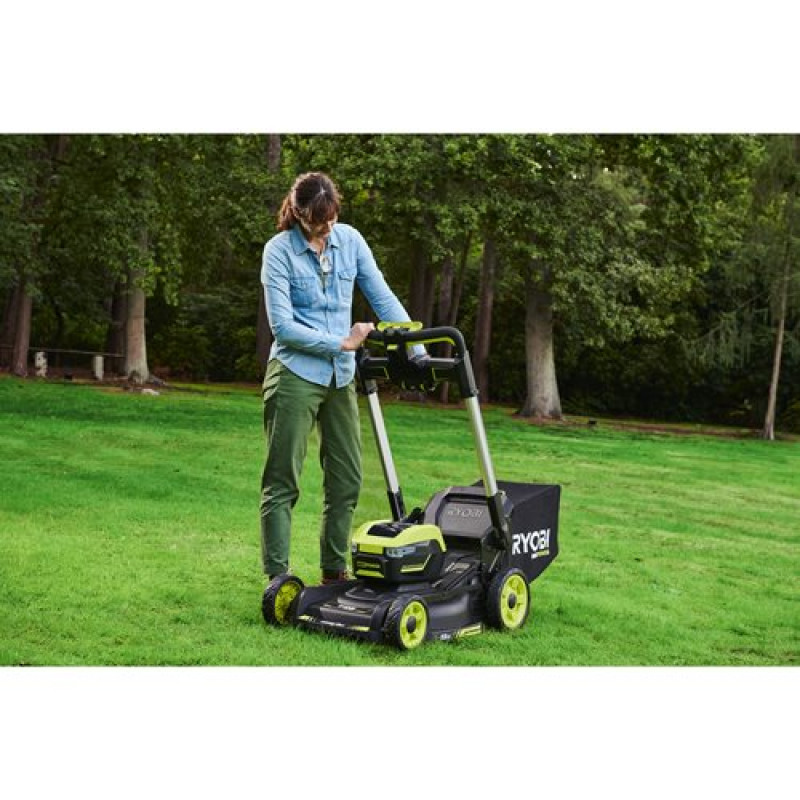 Ryobi Газонокосарка акумуляторна RY36LMXSP53A-160 самохідна MAX POWER 36В акб 1х6А·год дека 53см 70л 20-100мм 3в1 LED-фари до 3200м.кв (5133005802)