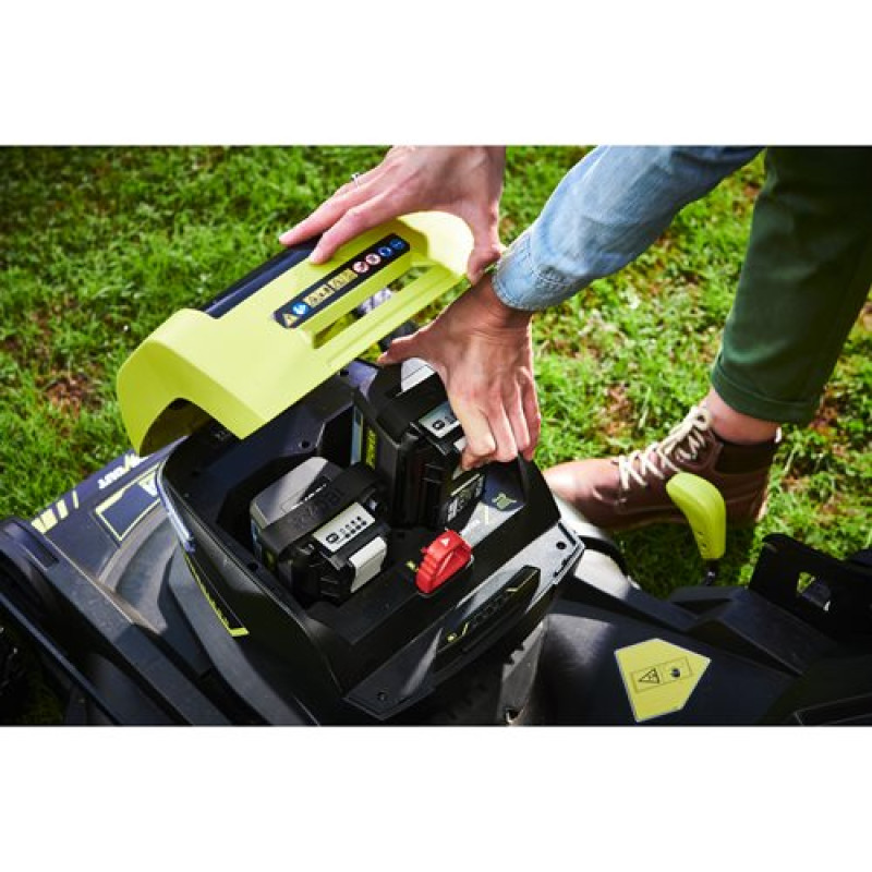 Ryobi Газонокосарка акумуляторна RY36LMXSP53A-160 самохідна MAX POWER 36В акб 1х6А·год дека 53см 70л 20-100мм 3в1 LED-фари до 3200м.кв (5133005802)