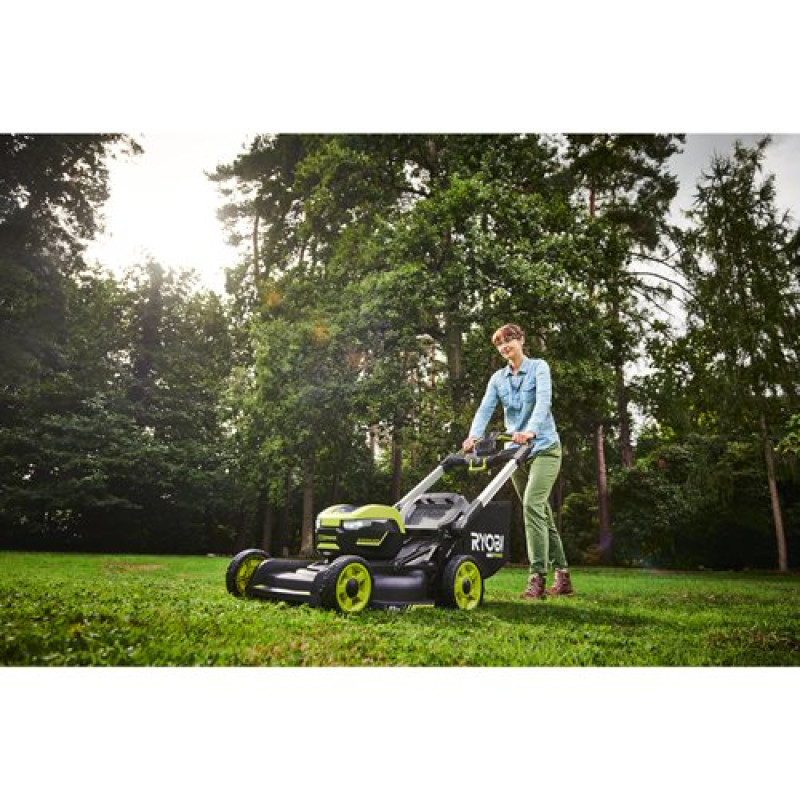 Ryobi Газонокосарка акумуляторна RY36LMXSP53A-160 самохідна MAX POWER 36В акб 1х6А·год дека 53см 70л 20-100мм 3в1 LED-фари до 3200м.кв (5133005802)