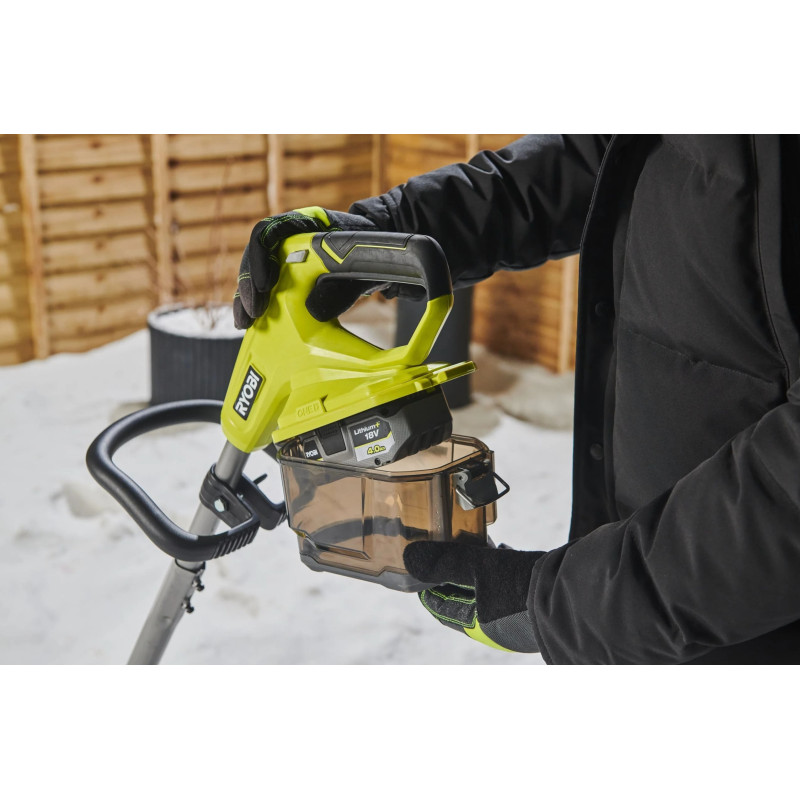 Ryobi Снігоприбирач акумуляторний RY18ST25A-0 18В ONE+ ширина 25см викид 6м глибина 15см 7.7кг без АКБ та ЗП (5133006091)