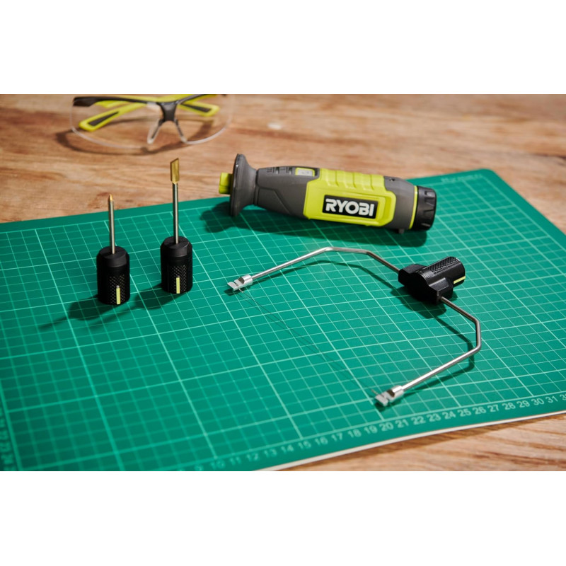 Ryobi Термоніж RHC4-120G акумуляторний 4В USB Lithium 450 градусів 5 змінних насадок АКБ 1х2Аг (5133006198)