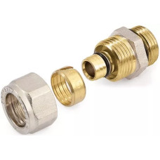General Fittings Перехідник компресійний з латунним кільцем 1/2