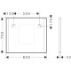 XARITA LITE Q дзеркало 80*70см з вертикальним LED подсвічуванням