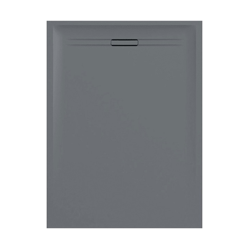 Geberit Душовий піддон SESTRA 80x120х4 см, прямокутний, сірий, поверхня зі сланцевою структурою