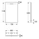 Geberit Душовий піддон SESTRA 80x120х4 см, прямокутний, сірий, поверхня зі сланцевою структурою