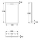 Geberit Душовий піддон SESTRA 80x120х4 см, прямокутний, графіт, поверхня зі сланцевою структурою