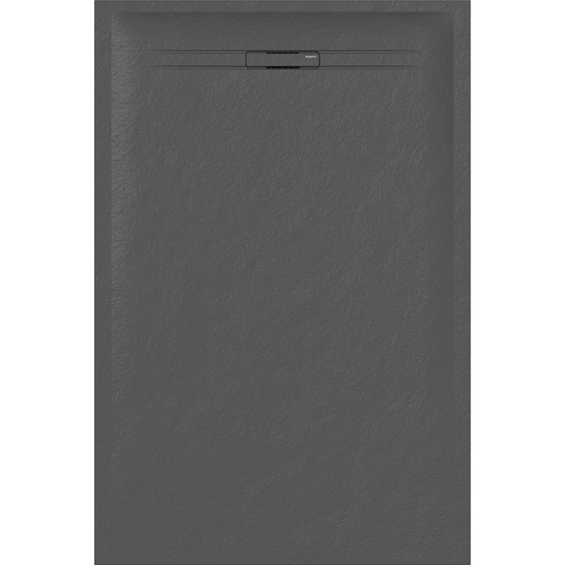 Geberit Душовий піддон SESTRA 80x140х4 см, прямокутний, графіт, поверхня зі сланцевою структурою