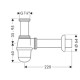 Hansgrohe Cіфон-стакан для біде 1 / 4 хром 55213000, (55213000)