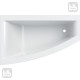 Geberit SELNOVA Square ванна 170*105 см, асиметрична, з ніжками,