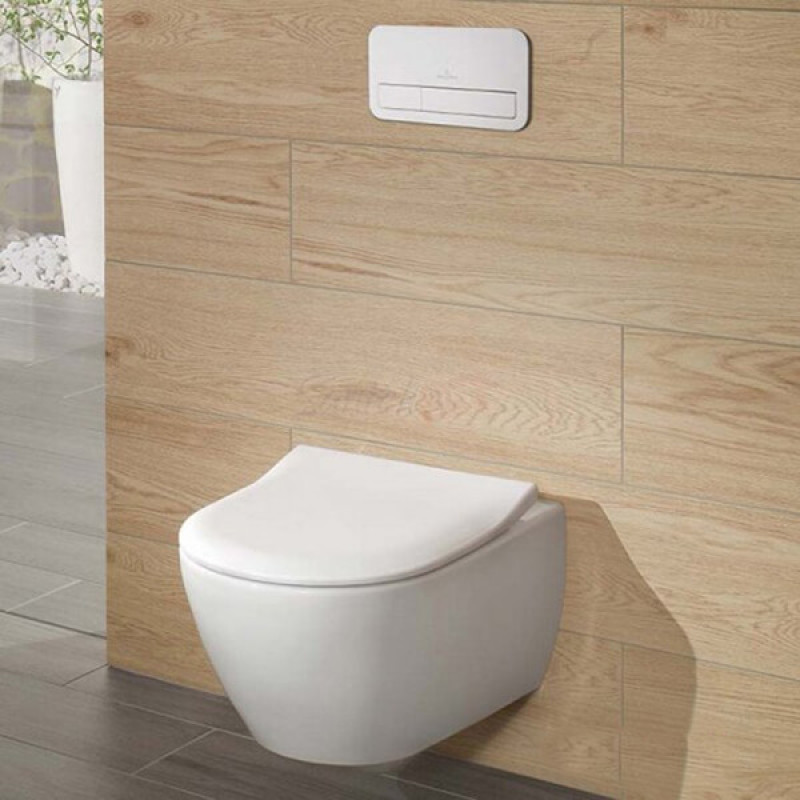 VILLEROY & BOCH Унітаз консольний Subway 2.0 rimless + кришка SlimSeat