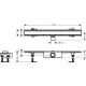 Hansgrohe RAINDRAIN COMPACT монтажный комплект для стандартнойустановки700мм, цвет нержавеющая сталь, (56176800)